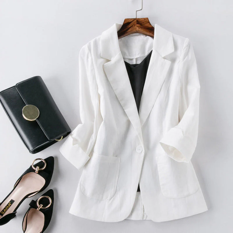Maddison Brooke Linen Blazer - Image 4