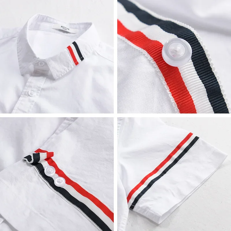 Marc Don Striped Cotton Shirt - Image 4