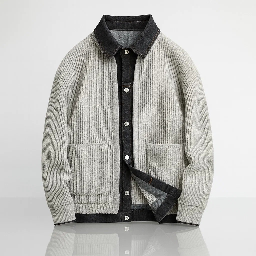 Marcus Merino Denim-Trim Jacket