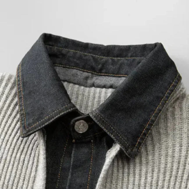 Marcus Merino Denim-Trim Jacket - Image 2