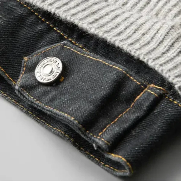 Marcus Merino Denim-Trim Jacket - Image 3