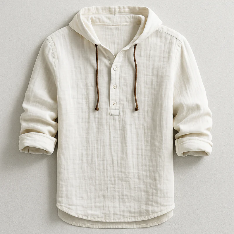 Mason Linen Hooded Shirt - Image 4