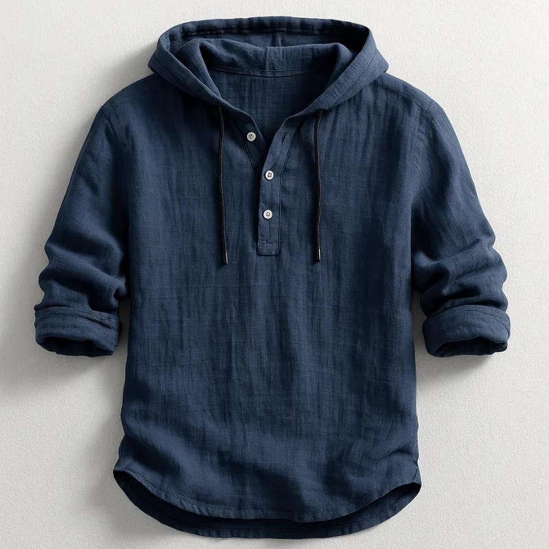 Mason Linen Hooded Shirt - Image 5