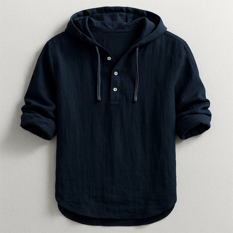 Mason Linen Hooded Shirt - Image 6