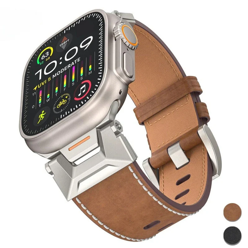 Massimo Genuine Leather Apple Watch Band - Image 10
