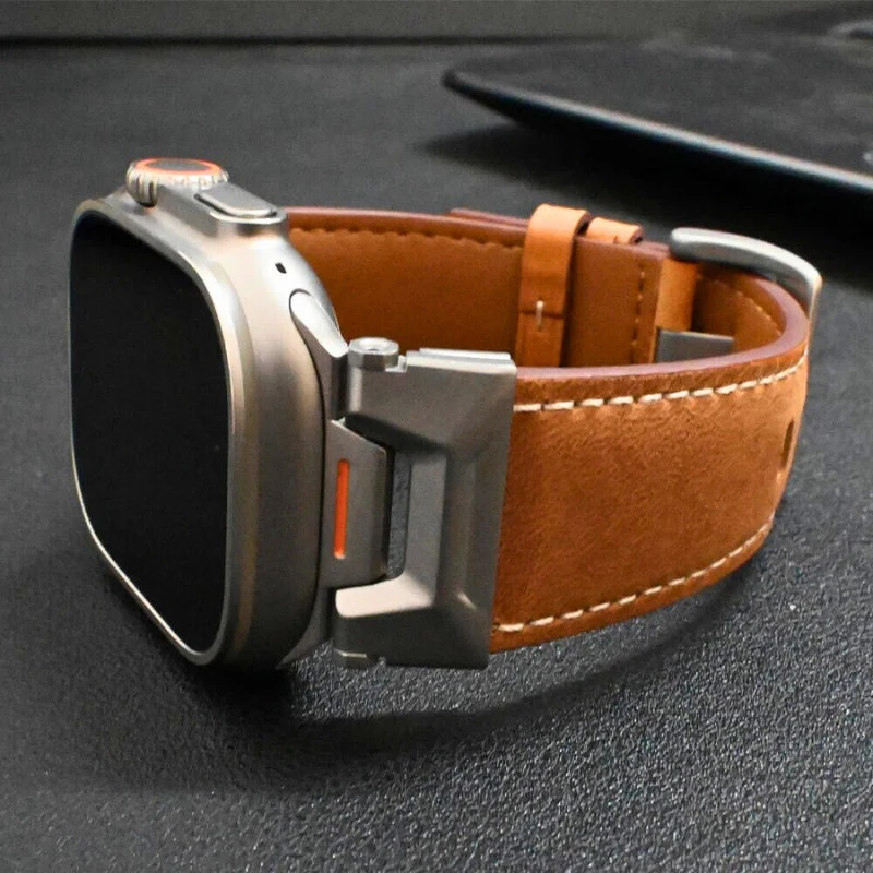 Massimo Genuine Leather Apple Watch Band - Image 4