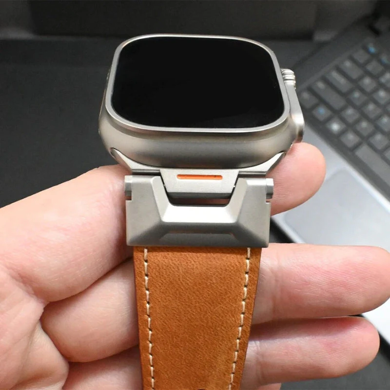Massimo Genuine Leather Apple Watch Band - Image 5