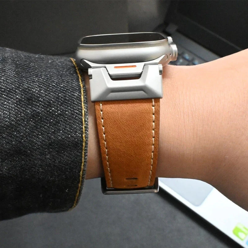 Massimo Genuine Leather Apple Watch Band - Image 6