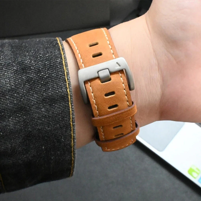 Massimo Genuine Leather Apple Watch Band - Image 7