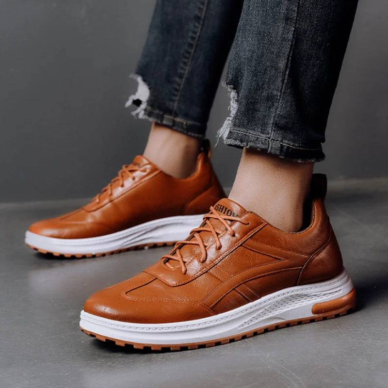 Massimo Handmade Leather Sneakers - Image 5