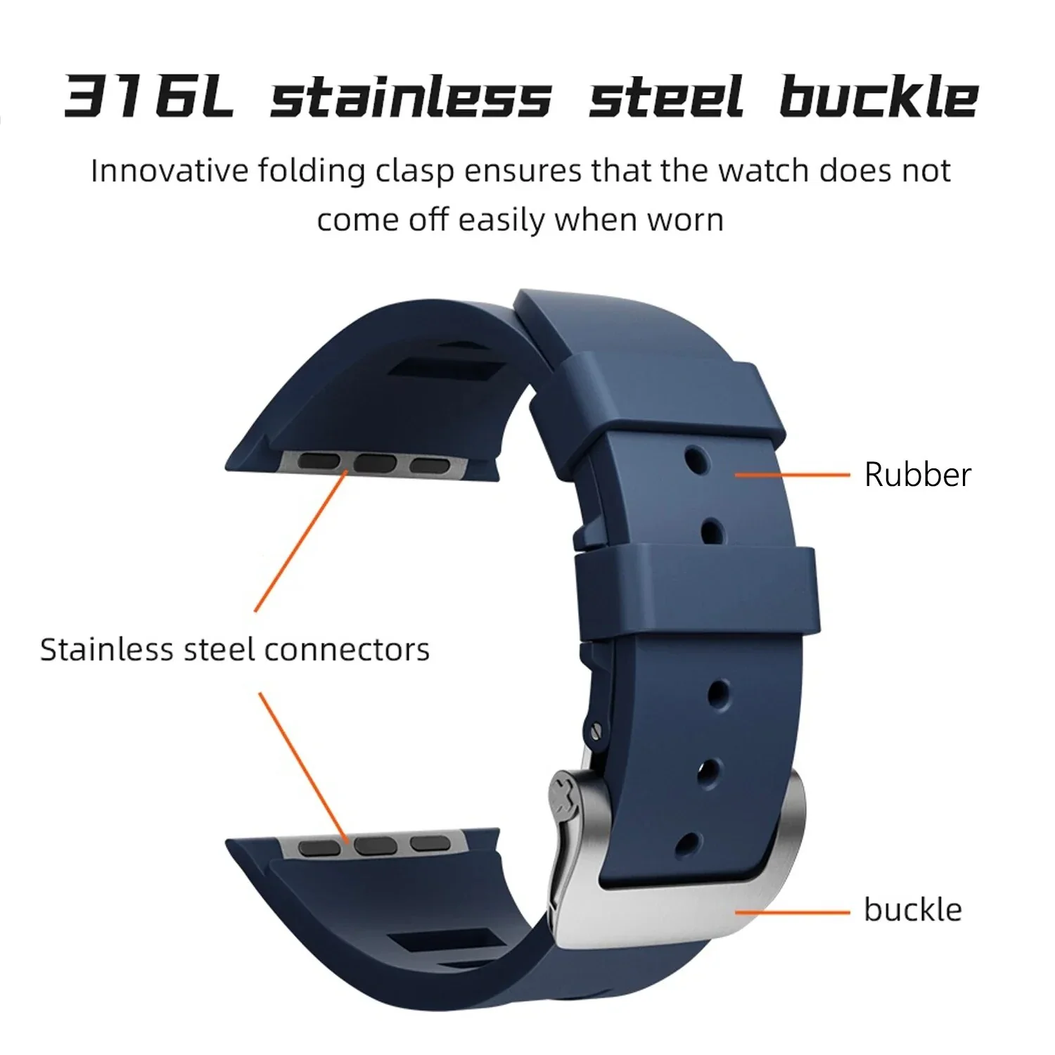 Massimo Liquid Silicone Apple Watch Band - Image 14