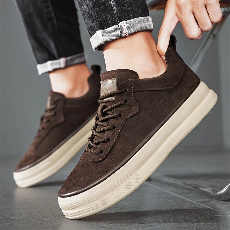 Massimo Suede Leather Sneakers - Image 3