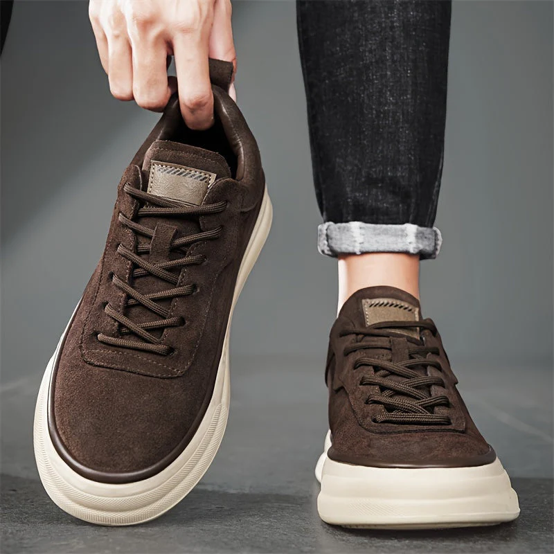 Massimo Suede Leather Sneakers - Image 4