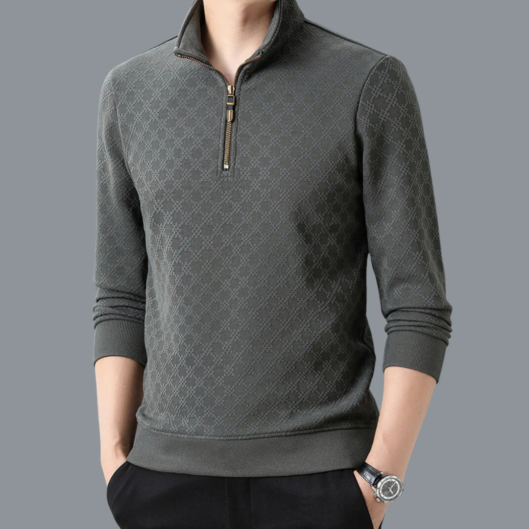 Maxwell Chequered 1/4 Zip - Image 10
