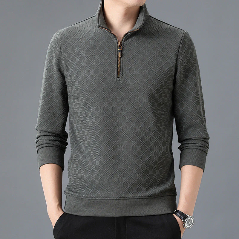 Maxwell Chequered 1/4 Zip - Image 11