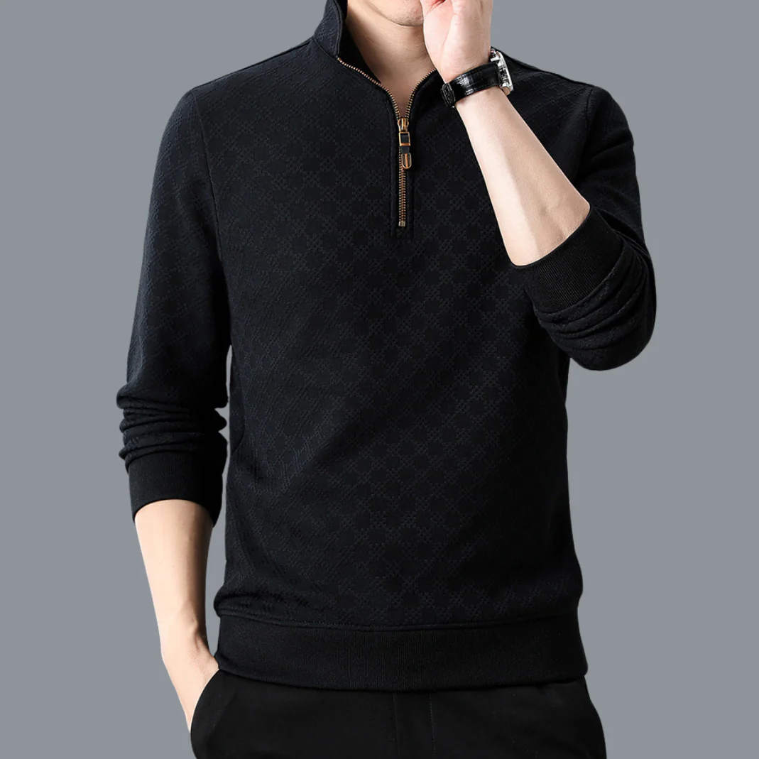 Maxwell Chequered 1/4 Zip - Image 14