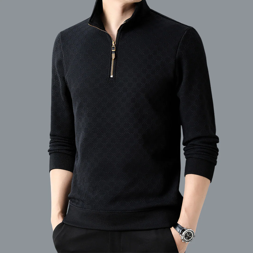 Maxwell Chequered 1/4 Zip - Image 15
