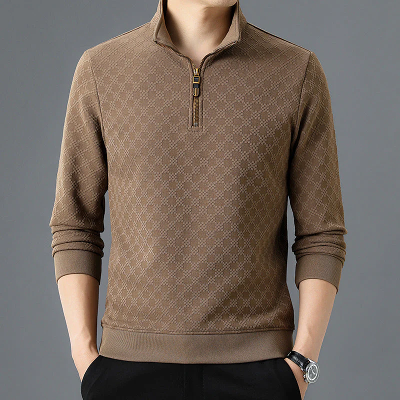 Maxwell Chequered 1/4 Zip - Image 3