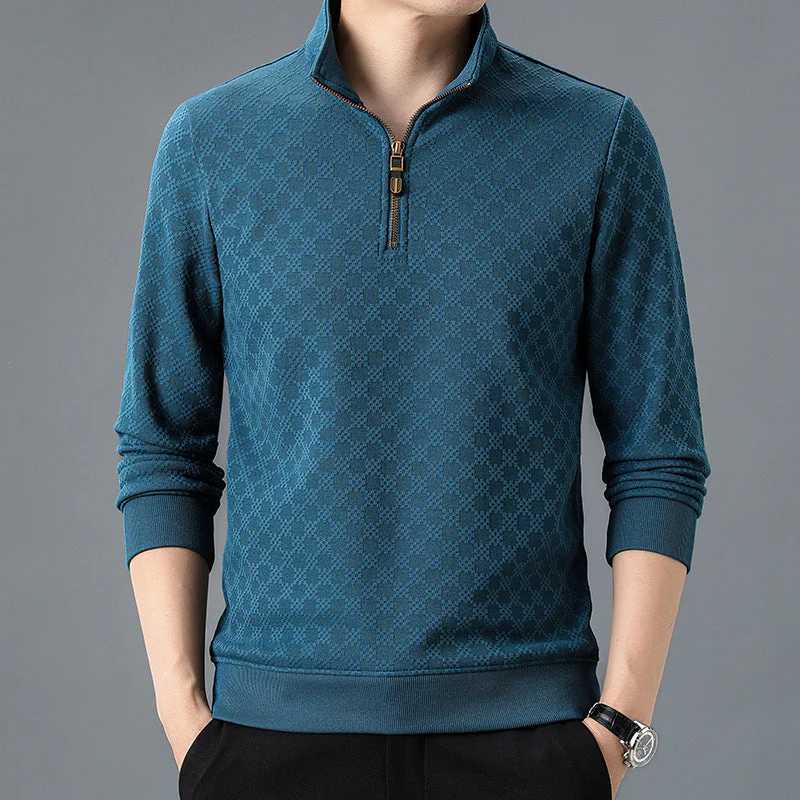 Maxwell Chequered 1/4 Zip - Image 8