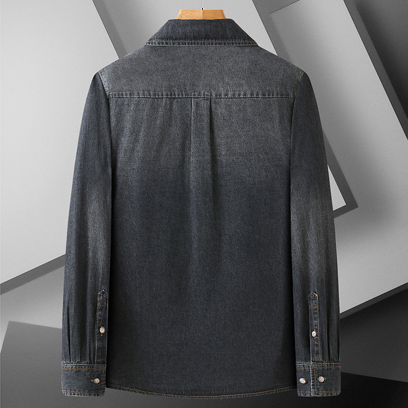 Maxwell Reed Faded Denim Shirt - Image 6