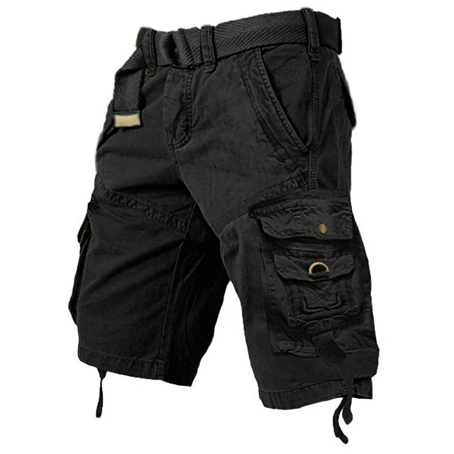 Mens Cargo Shorts Multi Pockets Cargo Shorts - Image 5