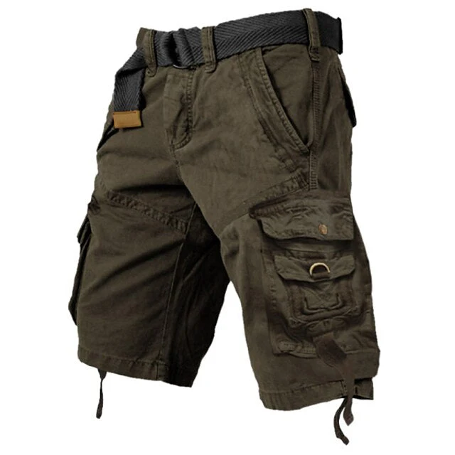 Mens Cargo Shorts Multi Pockets Cargo Shorts - Image 6