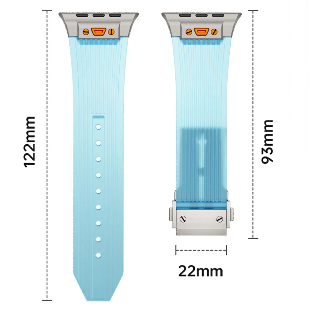 Montclair Translucent Silicone Apple Watch Band - Image 4