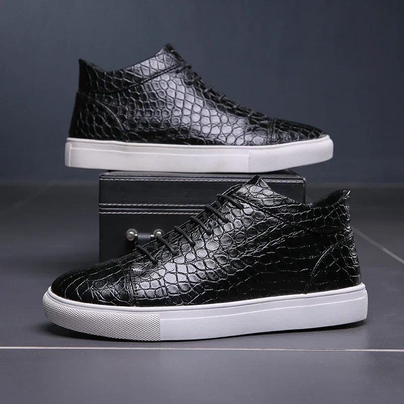 Montreal Croc-Embossed Sneakers - Image 12