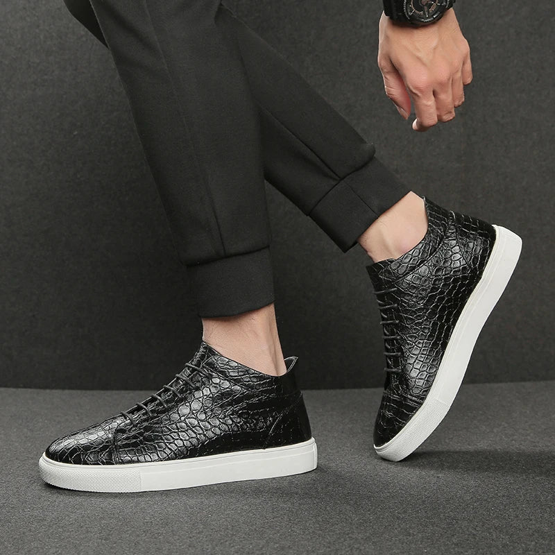 Montreal Croc-Embossed Sneakers - Image 14
