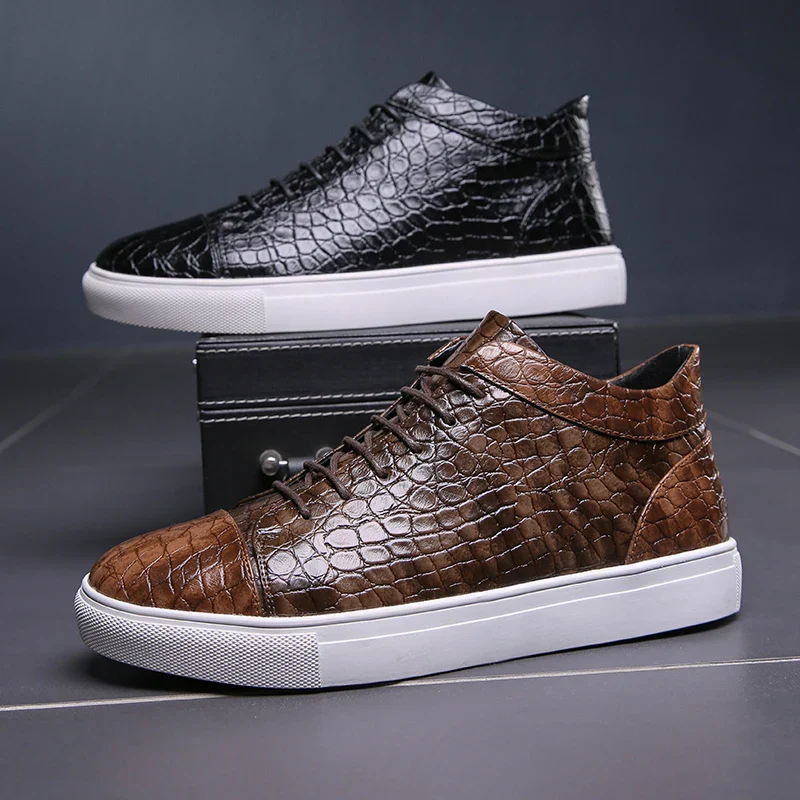 Montreal Croc-Embossed Sneakers - Image 15