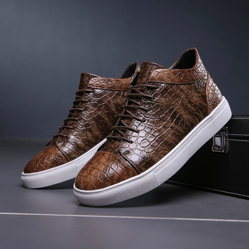 Montreal Croc-Embossed Sneakers - Image 3