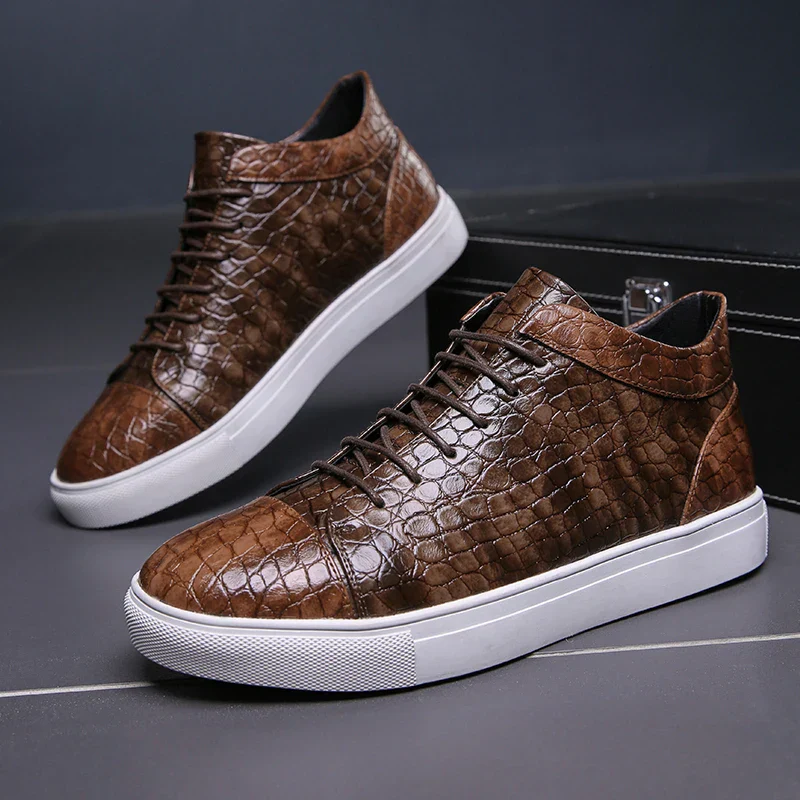 Montreal Croc-Embossed Sneakers - Image 4