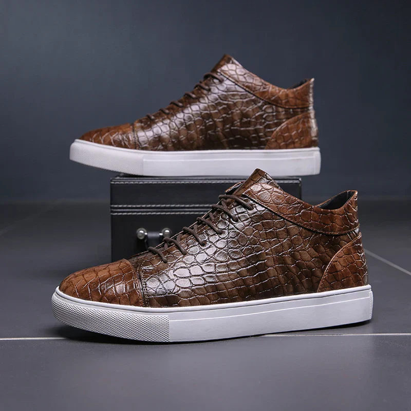 Montreal Croc-Embossed Sneakers - Image 5