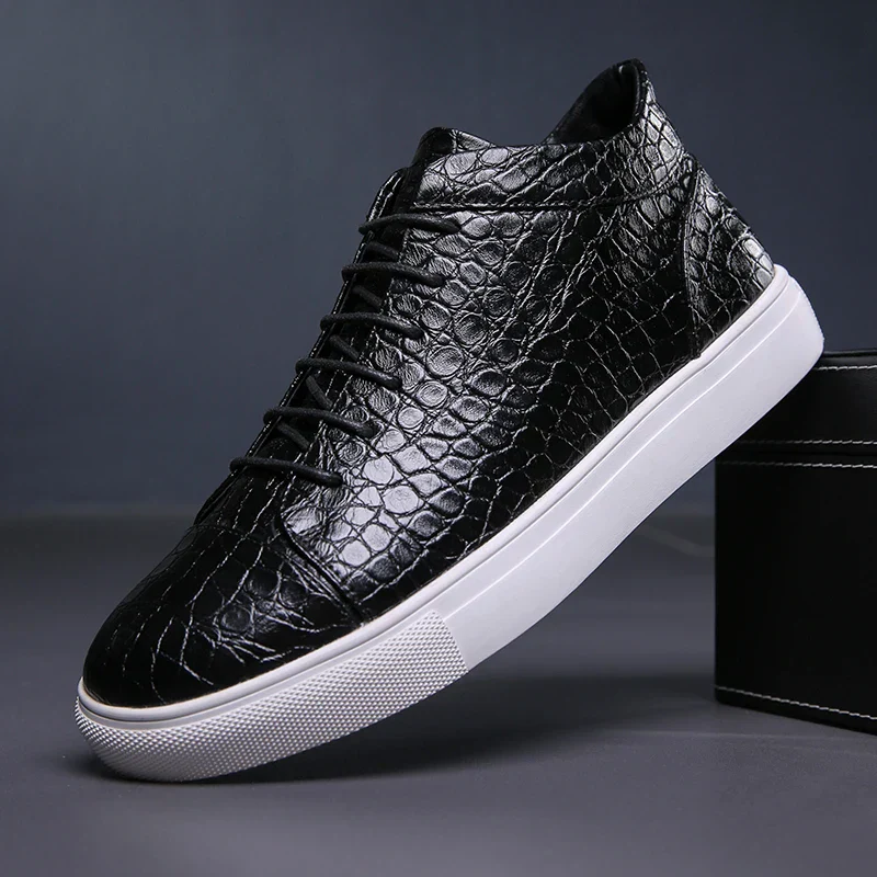 Montreal Croc-Embossed Sneakers - Image 9