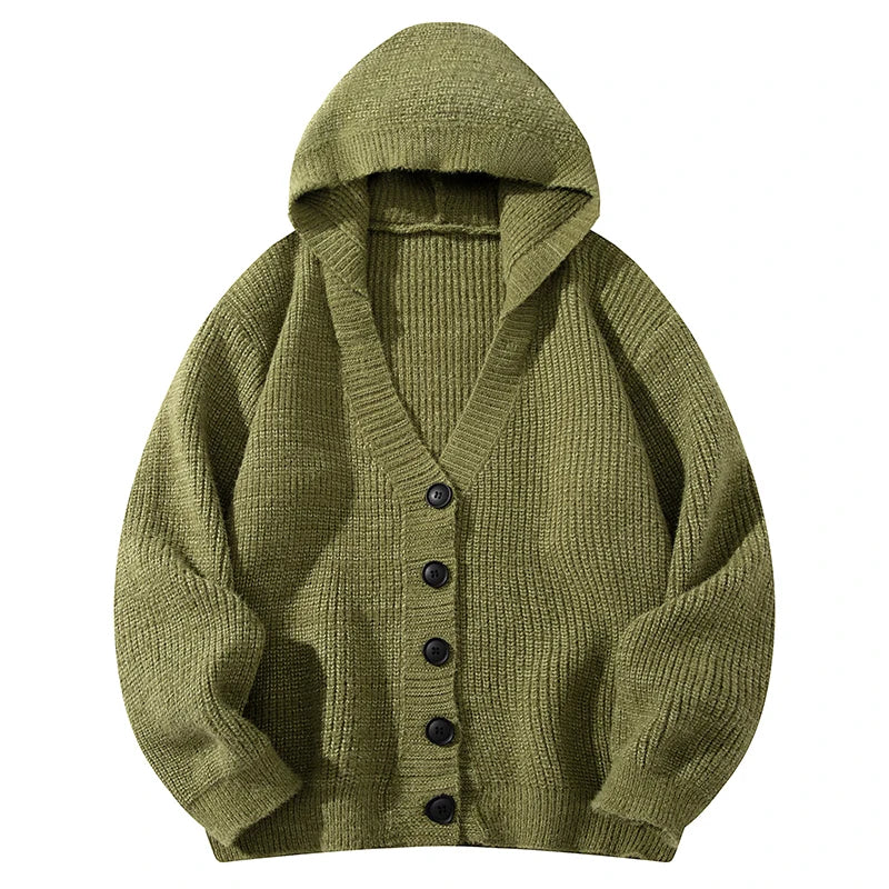 Montreal Hooded Wool Knit Cardigan - Image 2