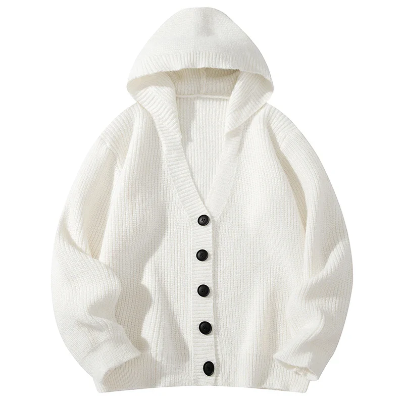 Montreal Hooded Wool Knit Cardigan - Image 3