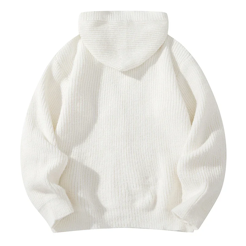 Montreal Hooded Wool Knit Cardigan - Image 4