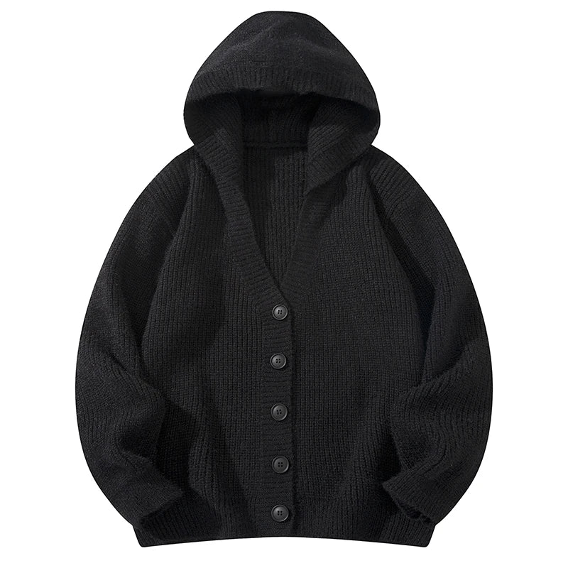 Montreal Hooded Wool Knit Cardigan - Image 5