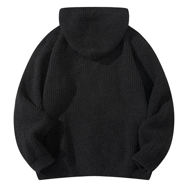 Montreal Hooded Wool Knit Cardigan - Image 6