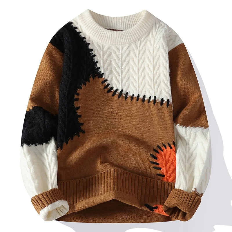 Montreal Patchwork Wool Sweater - Image 2