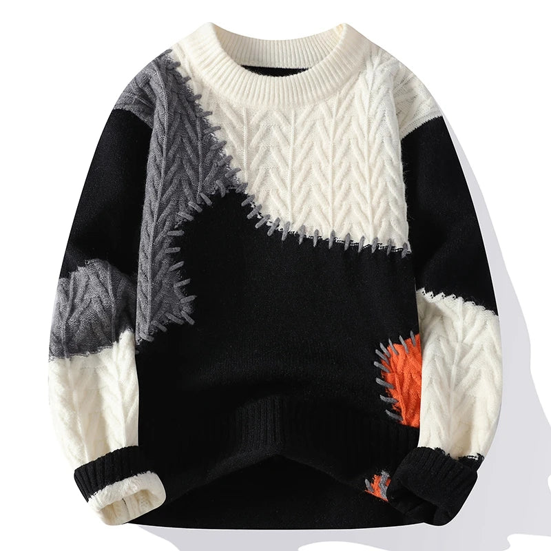 Montreal Patchwork Wool Sweater - Image 3