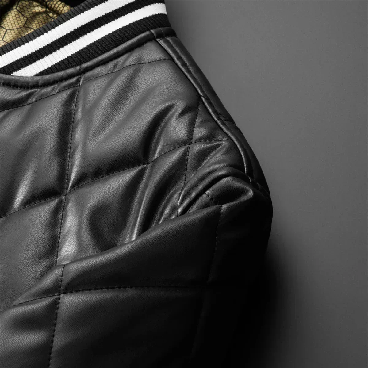 Montreal Quilted Leather Jacket - Image 4