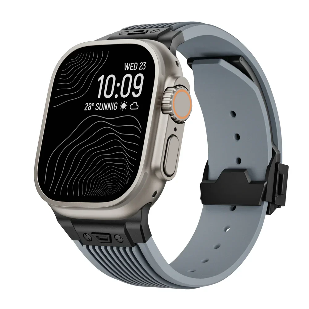 Montreal Streamlined Silicone Apple Watch Band - Image 15