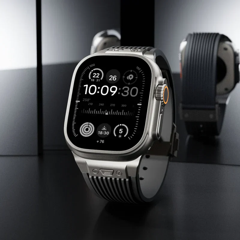 Montreal Streamlined Silicone Apple Watch Band - Image 22