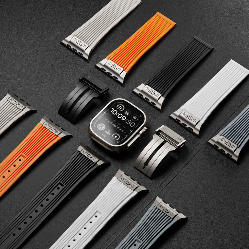 Montreal Streamlined Silicone Apple Watch Band - Image 25