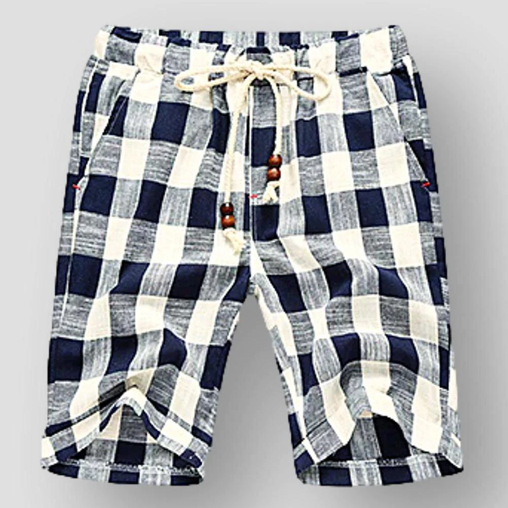 Moon Madrid Coral Breezy Checkered Shorts - Image 2
