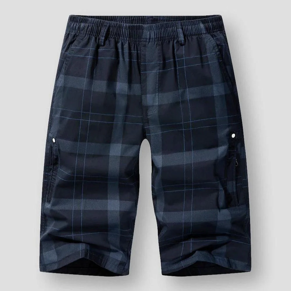 Moon Madrid Plaid Cargo Shorts - Image 2