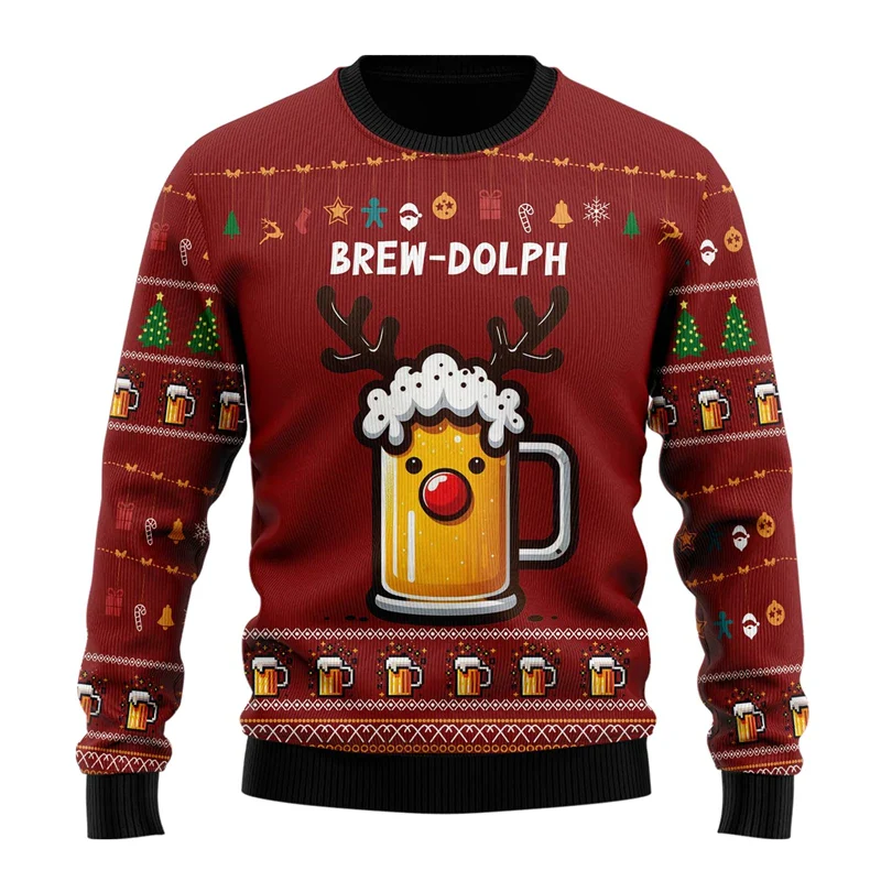 Most Wonderful Time For Beer Christmas Sweater - Image 4