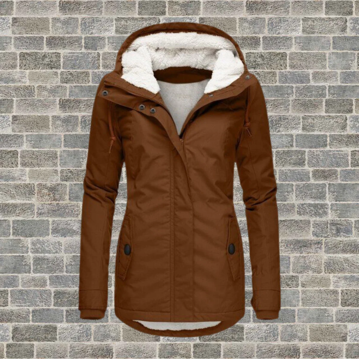 Nora Sherpa Winter Jacket - Image 2