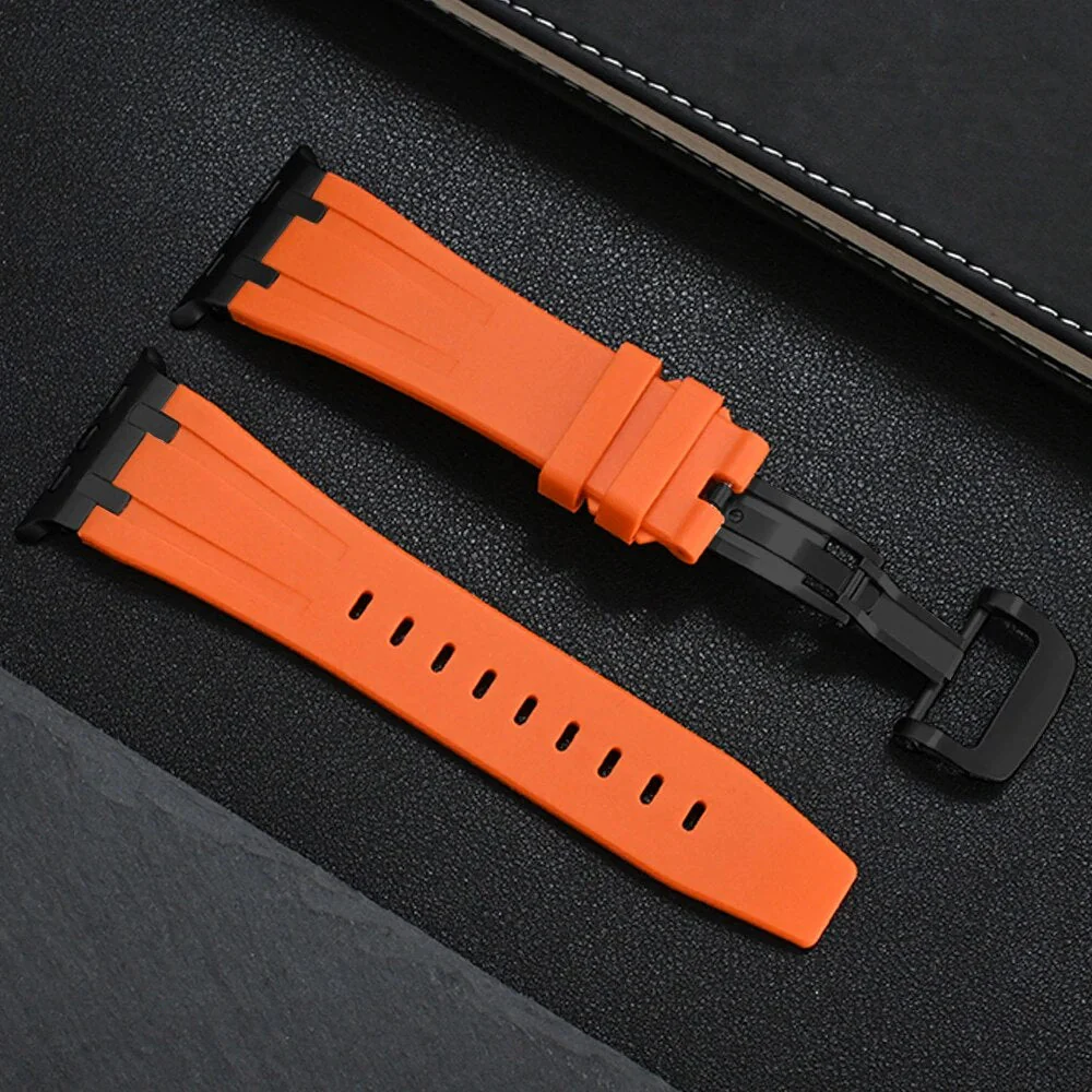 Obsidian Titanium Silicone Apple Watch Band - Image 10